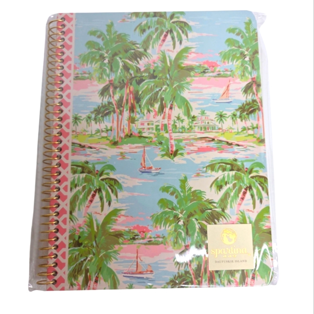 Spartina 449 Ruled Spiral Notebook Coastal Dreams NEW